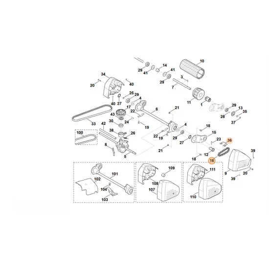 STIHL   Łańcuch tulejkowy 6375 780 0601